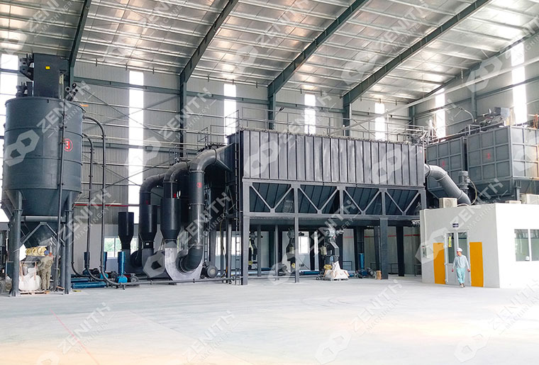 Ligne de production de broyage de phosphate bicalcique lourd de 30 000 tonnes par an au Brésil